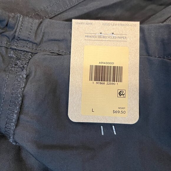 M101 Levi's Women's Black Baggy Parachute Pants - NWT $69.50 - Picture 3 of 8